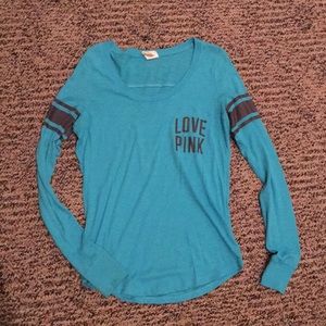 Pink brand long sleeve tee